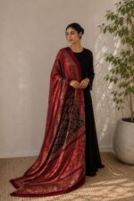 Korean Shamoz Silk Ajrak Shawl - Image 5