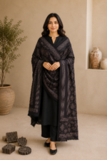 Korean Shamoz Silk Ajrak Shawl - Image 5