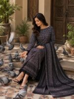 Unstitched Ajrak Fabric Set (2pc) 100% Natural Dye | Viscos aka Shamoz Silk | Bhitt Shah Print - Image 2